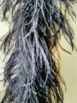 Боа из перьев страуса (чёрный) 184 см